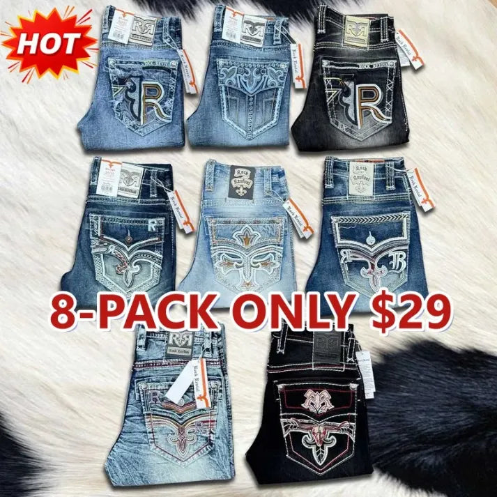 🔥Rock Revival Jeans - Premium Western Denim Collection