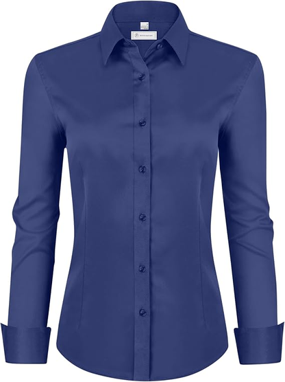 Womens Classic-Fit Dress Shirts